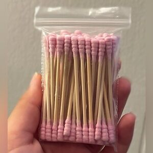 Pink Dual Tip Makeup Cotton Swabs